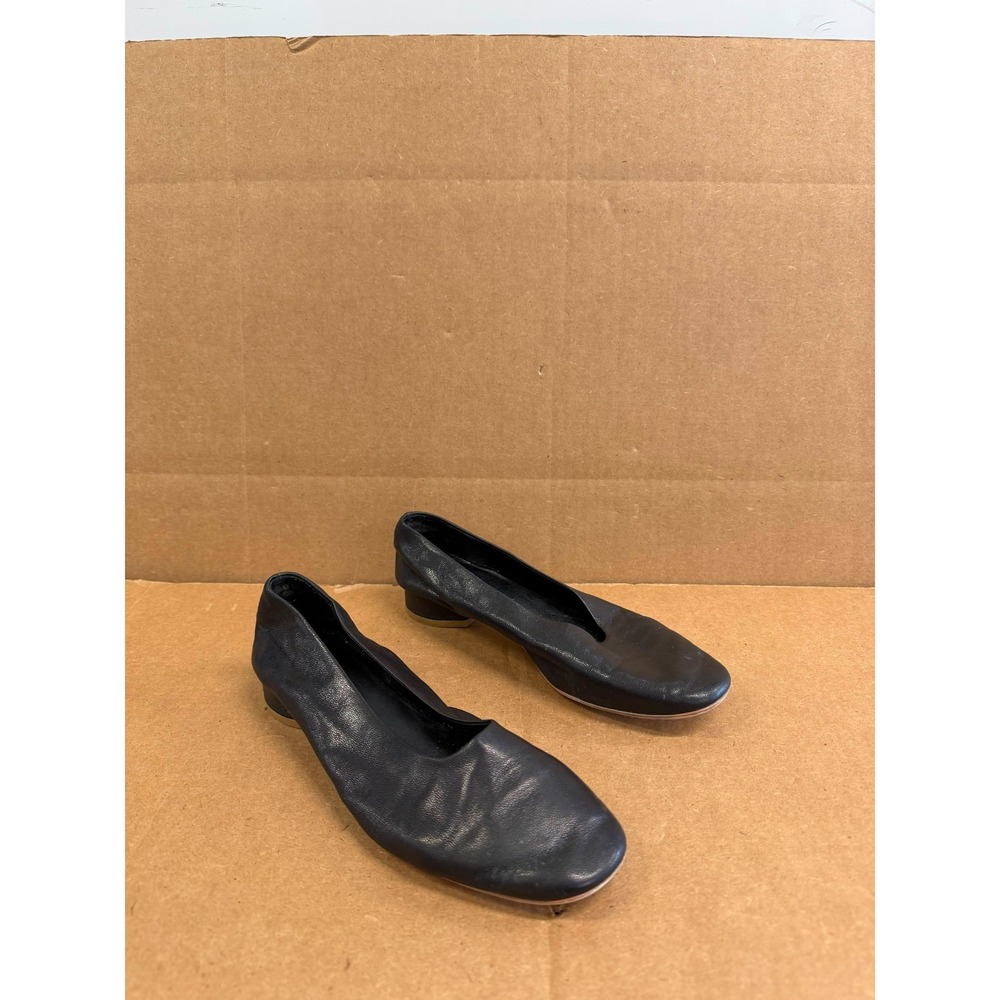 Jeffrey Campbell Trustee High-Vamp Slip On Ballet Flats Black Womens Size 6 US